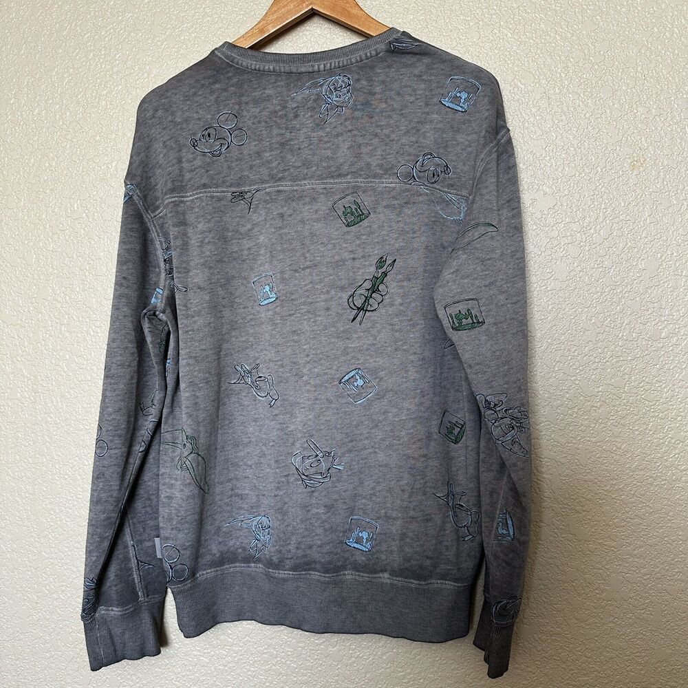 Disney Ink & Paint Mickey And Friends Pullover Top Sweater Men's Small WDW Parks - Picture 5 of 7